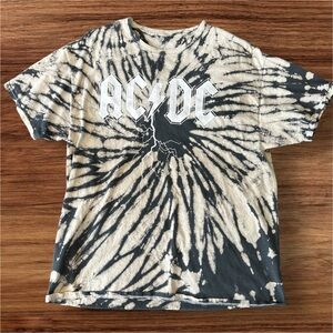 Vintage AC/DC Tie-Dye T-Shirt size Large
